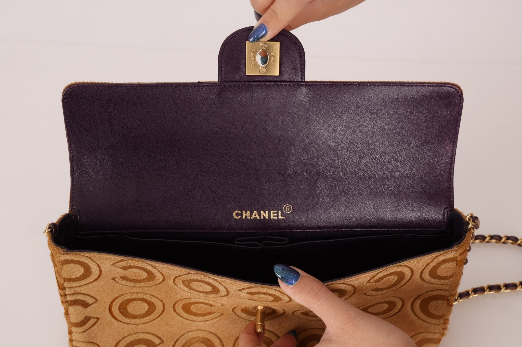 Chanel 2000 Coco Pony Hair East West Flap - FashioNica