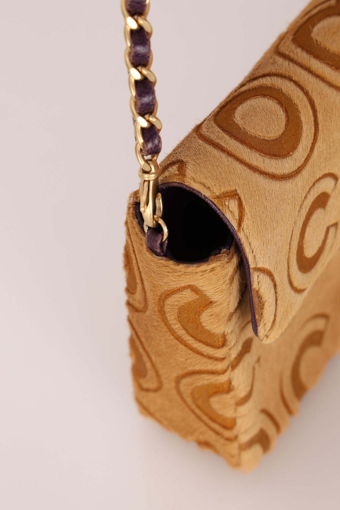 Chanel 2000 Coco Pony Hair East West Flap - FashioNica