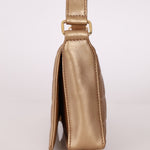 Chanel 2000 Gold East West Chocolate Bar Bag - FashioNica