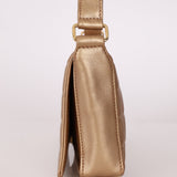 Chanel 2000 Gold East West Chocolate Bar Bag - FashioNica