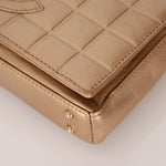 Chanel 2000 Gold East West Chocolate Bar Bag - FashioNica