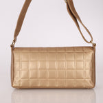 Chanel 2000 Gold East West Chocolate Bar Bag - FashioNica
