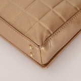 Chanel 2000 Gold East West Chocolate Bar Bag - FashioNica