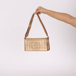 Chanel 2000 Gold East West Chocolate Bar Bag - FashioNica