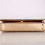 Chanel 2000 Gold East West Chocolate Bar Bag - FashioNica