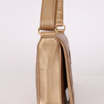 Chanel 2000 Gold East West Chocolate Bar Bag - FashioNica