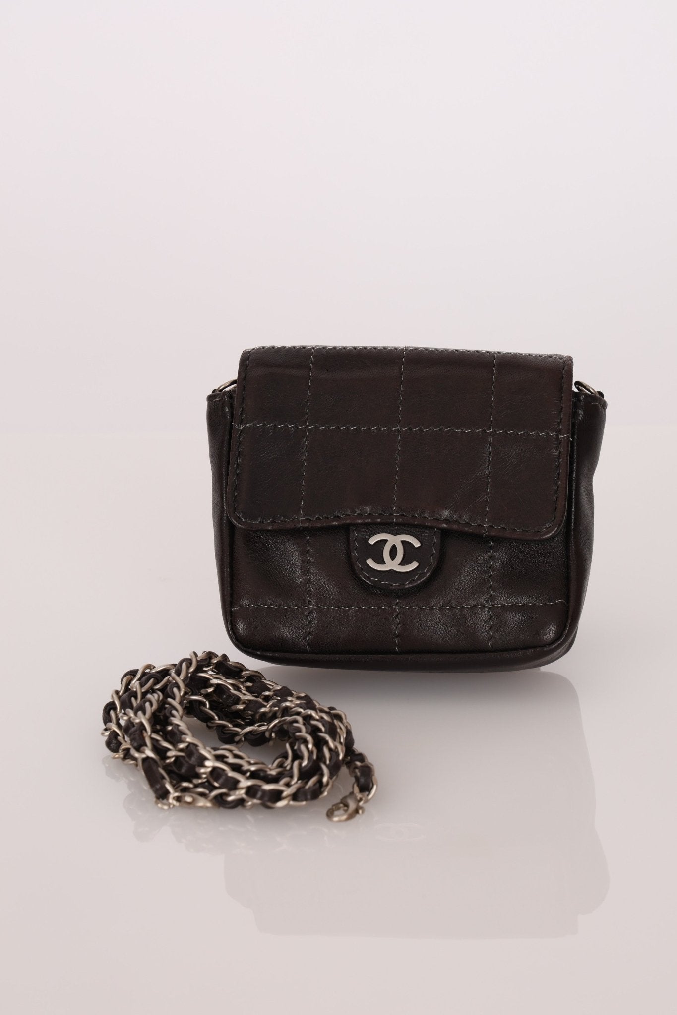 Chanel 2000 Lambskin Chocolate Bar Micro Crossbody - FashioNica