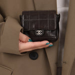 Chanel 2000 Lambskin Chocolate Bar Micro Crossbody - FashioNica