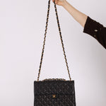 Chanel 2000 Lambskin Jumbo 24KGP Turnlock Single Flap - FashioNica