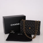 Chanel 2000 Lambskin Jumbo 24KGP Turnlock Single Flap - FashioNica