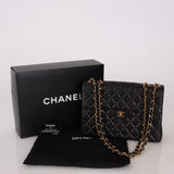 Chanel 2000 Lambskin Jumbo 24KGP Turnlock Single Flap - FashioNica