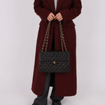 Chanel 2000 Lambskin Jumbo 24KGP Turnlock Single Flap - FashioNica