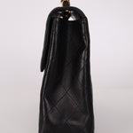 Chanel 2000 Lambskin Jumbo 24KGP Turnlock Single Flap - FashioNica