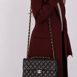 Chanel 2000 Lambskin Jumbo 24KGP Turnlock Single Flap - FashioNica