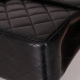 Chanel 2000 Lambskin Jumbo 24KGP Turnlock Single Flap - FashioNica