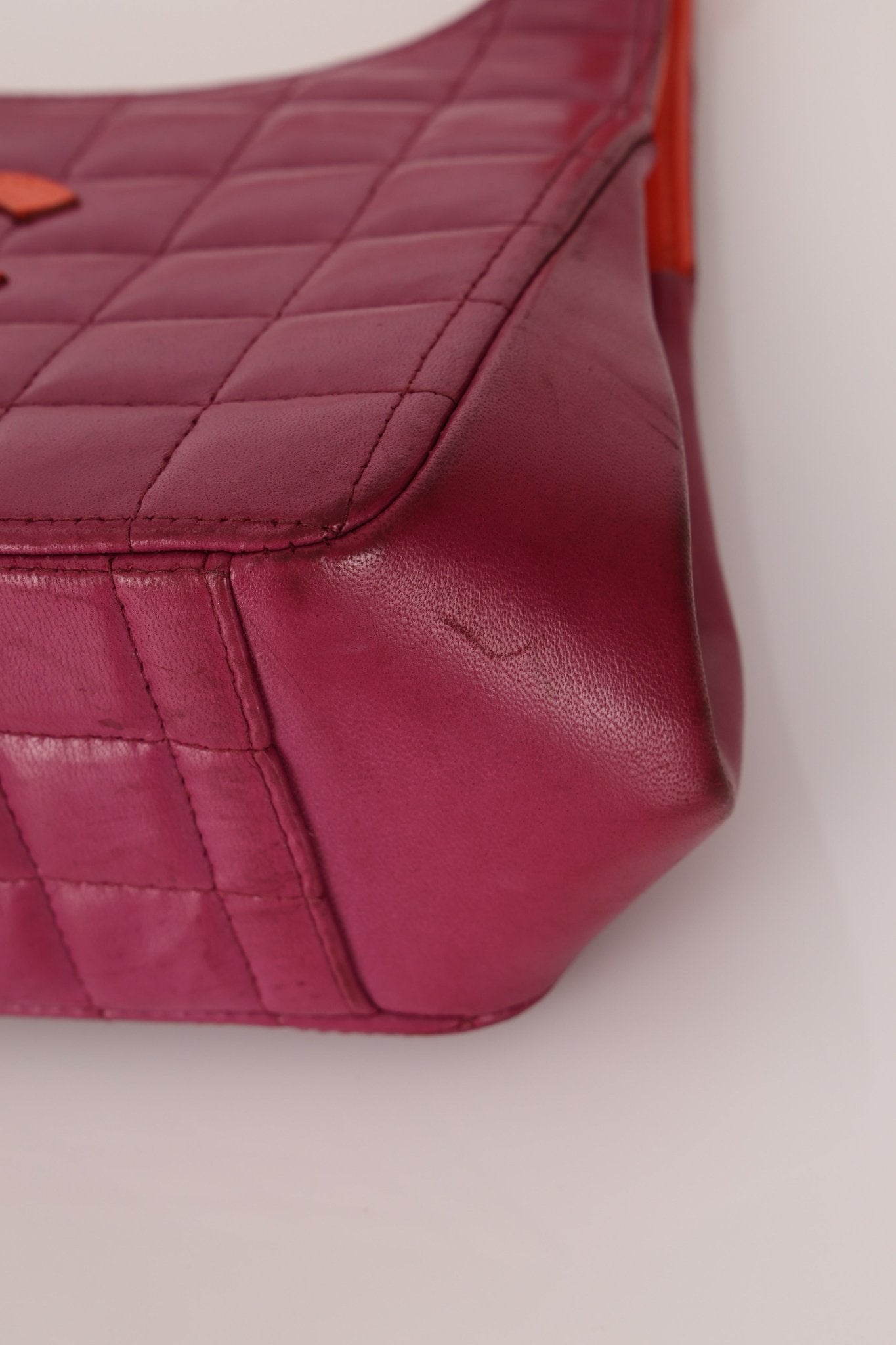 Chanel 2000 Lambskin Timeless Chocolate Bar Tote Shoulder Bag 24K GP - FashioNica