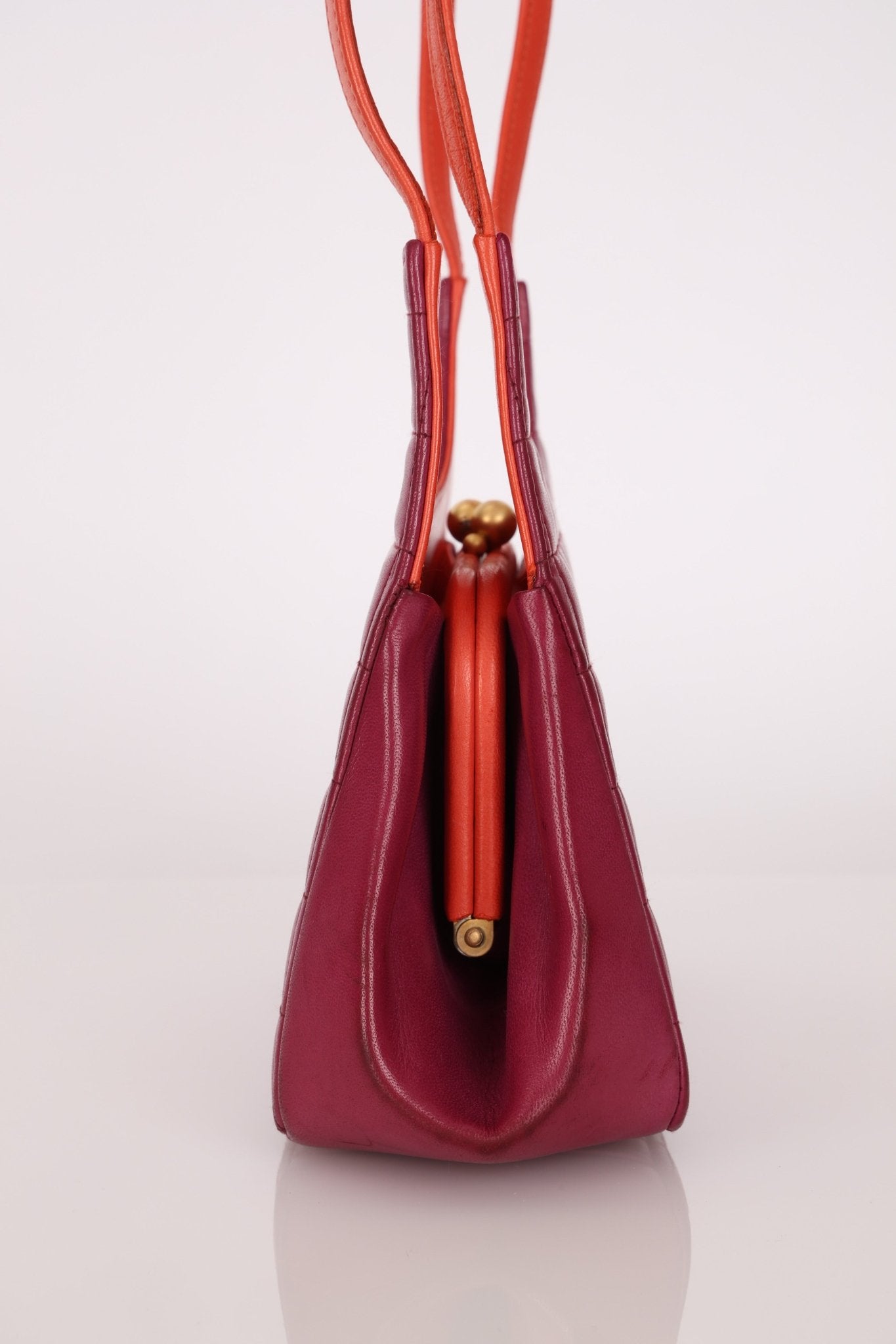 Chanel 2000 Lambskin Timeless Chocolate Bar Tote Shoulder Bag 24K GP - FashioNica