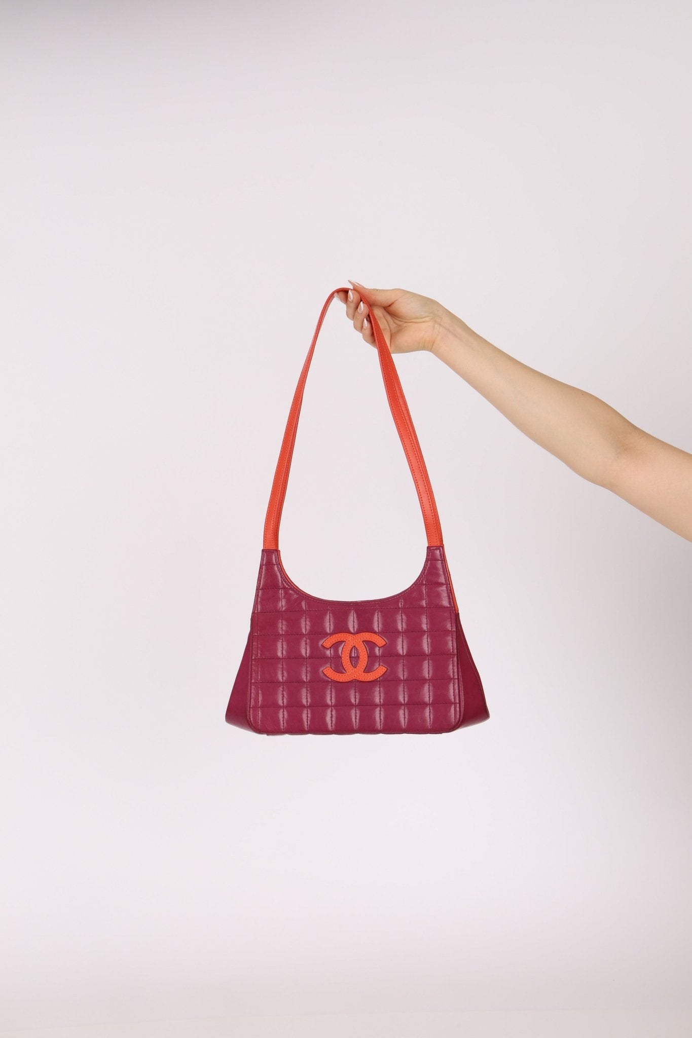 Chanel 2000 Lambskin Timeless Chocolate Bar Tote Shoulder Bag 24K GP - FashioNica