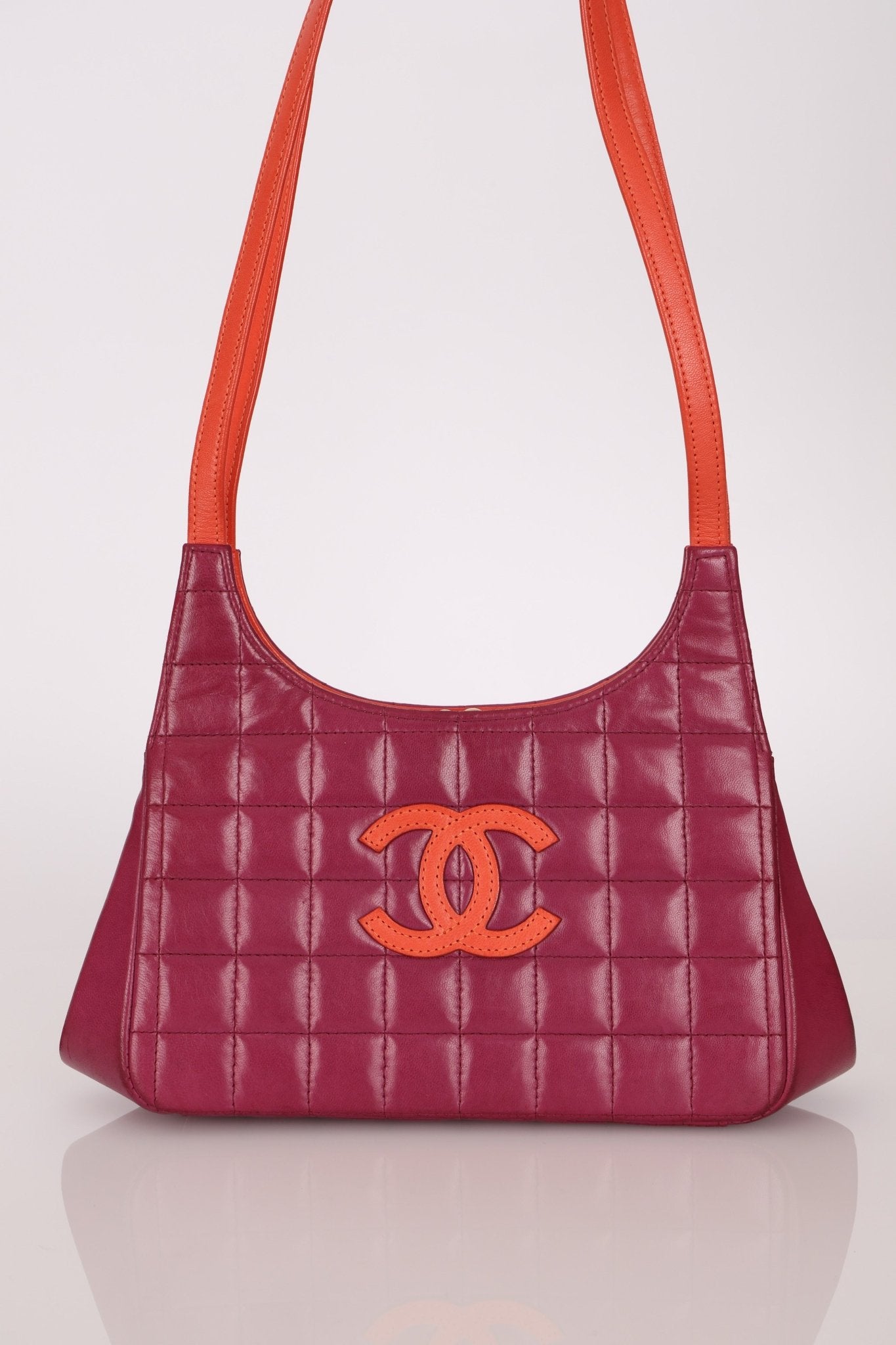 Chanel 2000 Lambskin Timeless Chocolate Bar Tote Shoulder Bag 24K GP - FashioNica