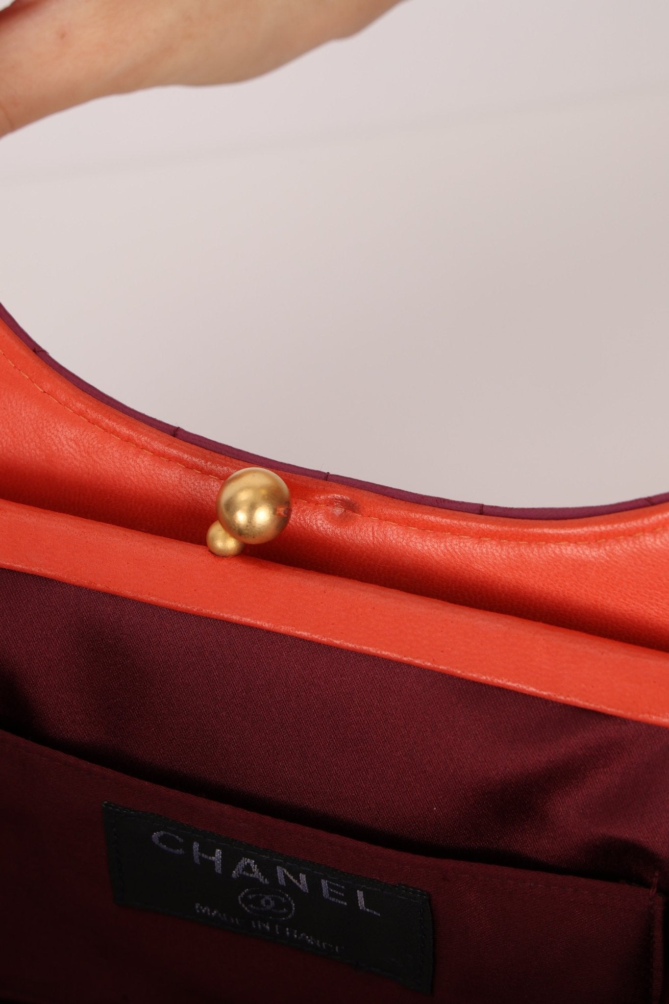 Chanel 2000 Lambskin Timeless Chocolate Bar Tote Shoulder Bag 24K GP - FashioNica