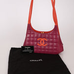 Chanel 2000 Lambskin Timeless Chocolate Bar Tote Shoulder Bag 24K GP - FashioNica