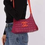 Chanel 2000 Lambskin Timeless Chocolate Bar Tote Shoulder Bag 24K GP - FashioNica