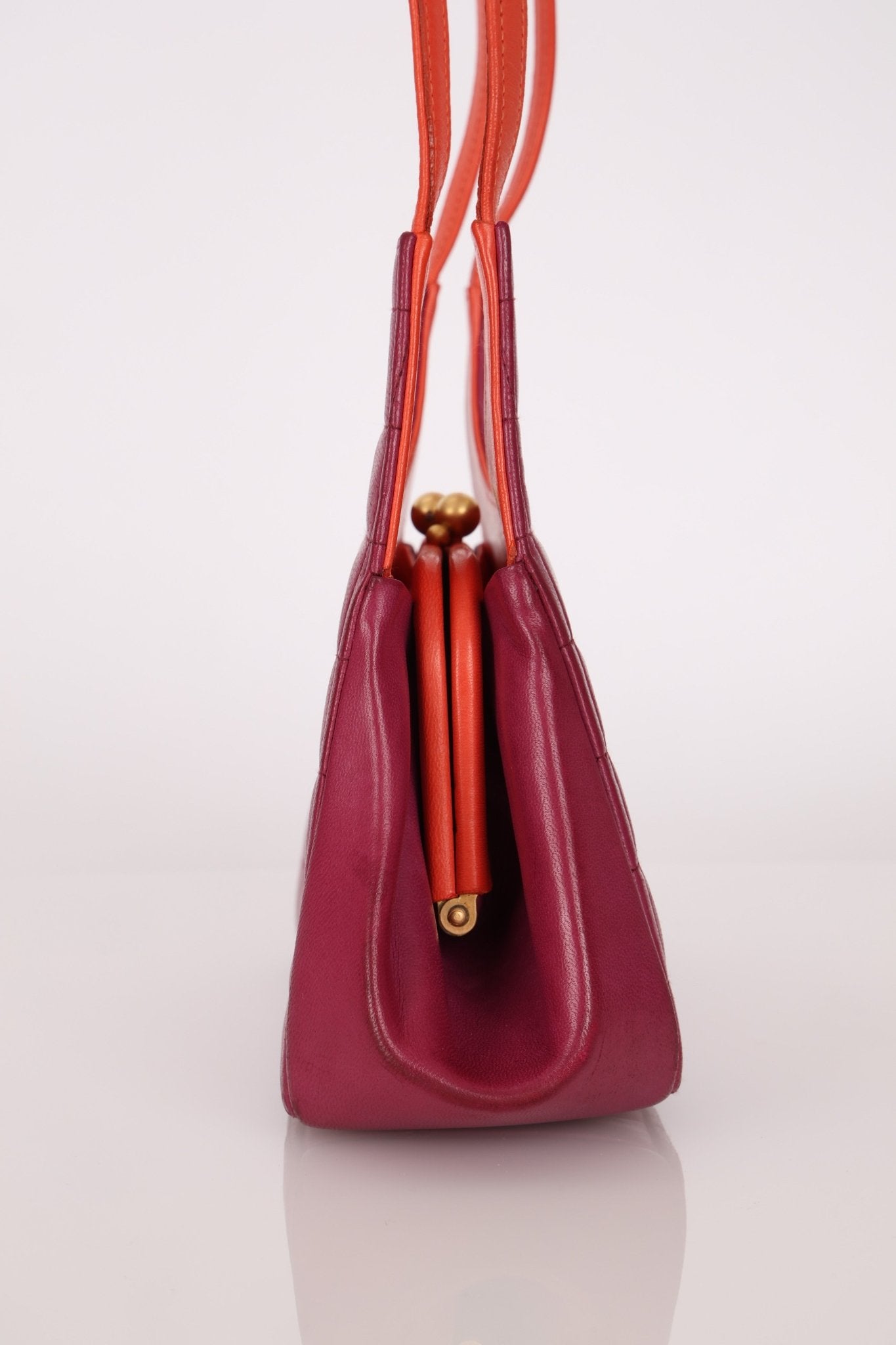 Chanel 2000 Lambskin Timeless Chocolate Bar Tote Shoulder Bag 24K GP - FashioNica