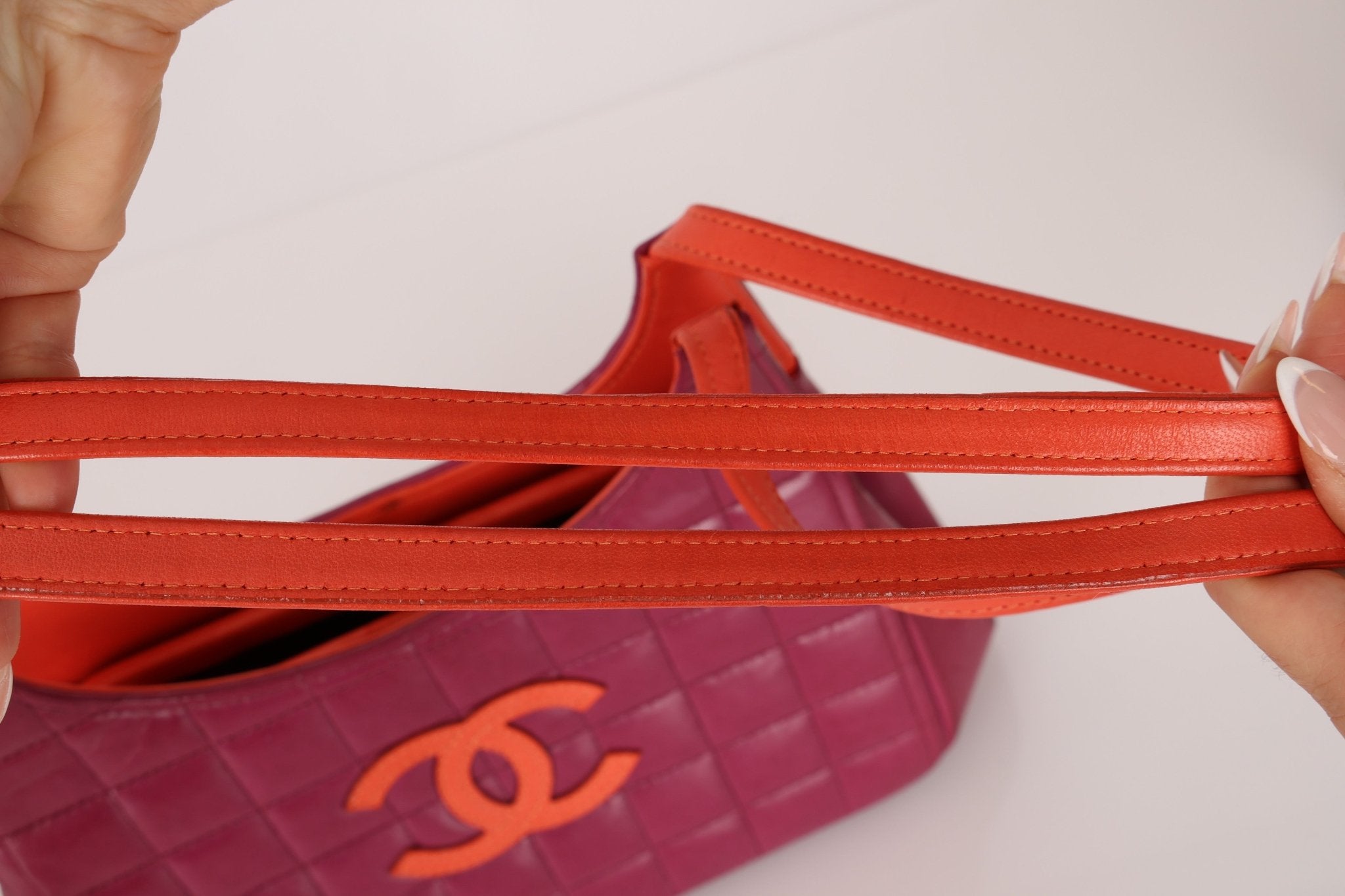 Chanel 2000 Lambskin Timeless Chocolate Bar Tote Shoulder Bag 24K GP - FashioNica