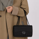 Chanel 2000 Nylon So Black Single Flap - FashioNica