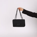 Chanel 2000 Nylon So Black Single Flap - FashioNica