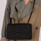 Chanel 2000 Nylon So Black Single Flap - FashioNica