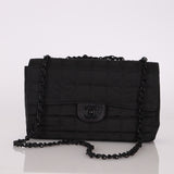 Chanel 2000 Nylon So Black Single Flap - FashioNica