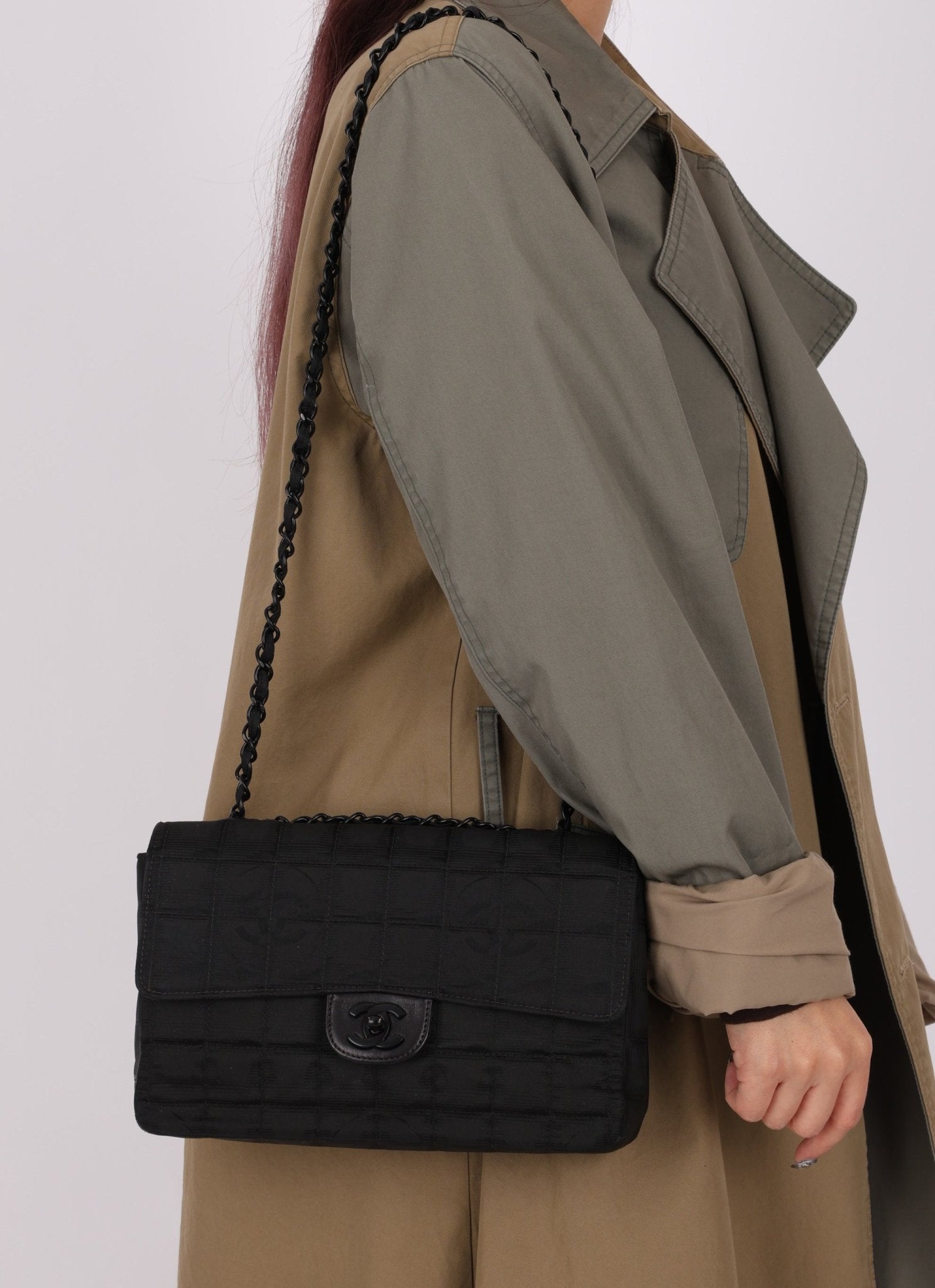 Chanel 2000 Nylon So Black Single Flap - FashioNica