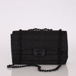 Chanel 2000 Nylon So Black Single Flap - FashioNica