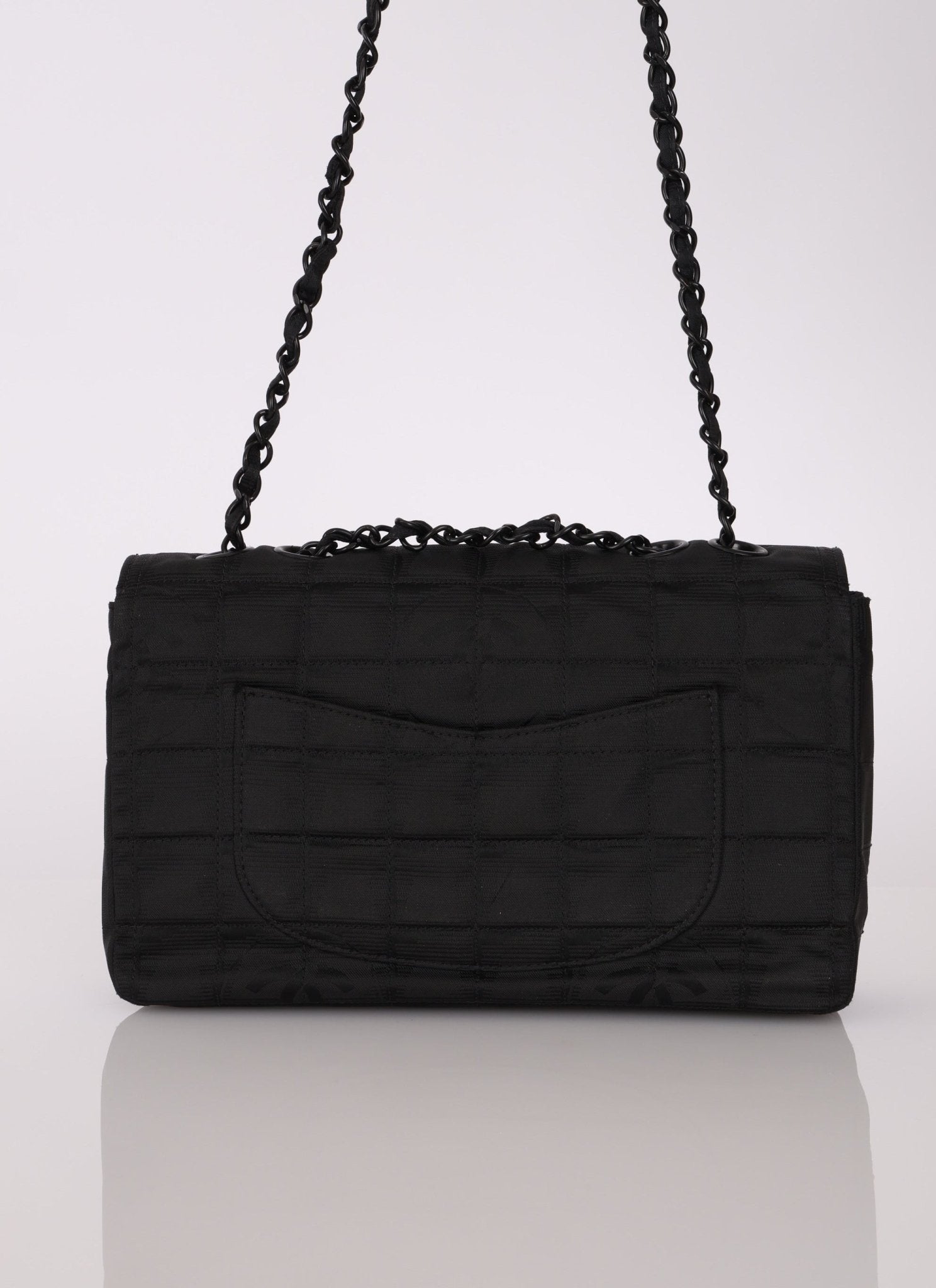 Chanel 2000 Nylon So Black Single Flap - FashioNica