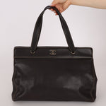 Chanel 2000 Vintage Chocolate Caviar Tote - FashioNica