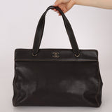 Chanel 2000 Vintage Chocolate Caviar Tote - FashioNica