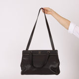 Chanel 2000 Vintage Chocolate Caviar Tote - FashioNica