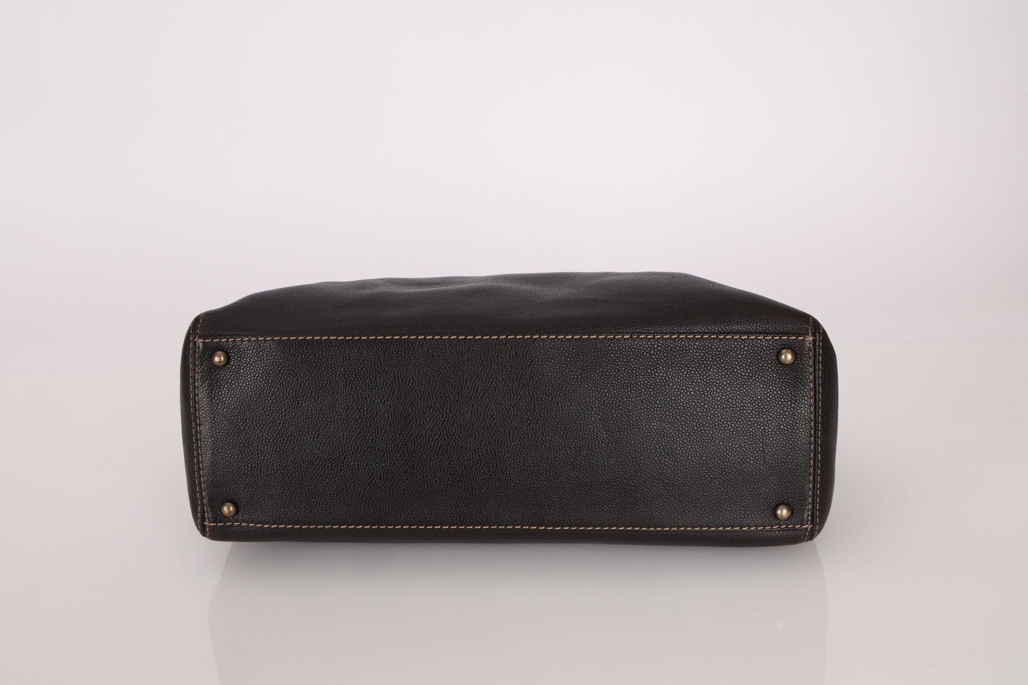 Chanel 2000 Vintage Chocolate Caviar Tote - FashioNica