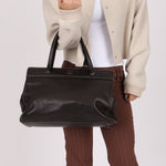 Chanel 2000 Vintage Chocolate Caviar Tote - FashioNica