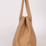 Chanel 2001 Beige Cerf Executive Medium Shopper Tote 24K GP - FashioNica