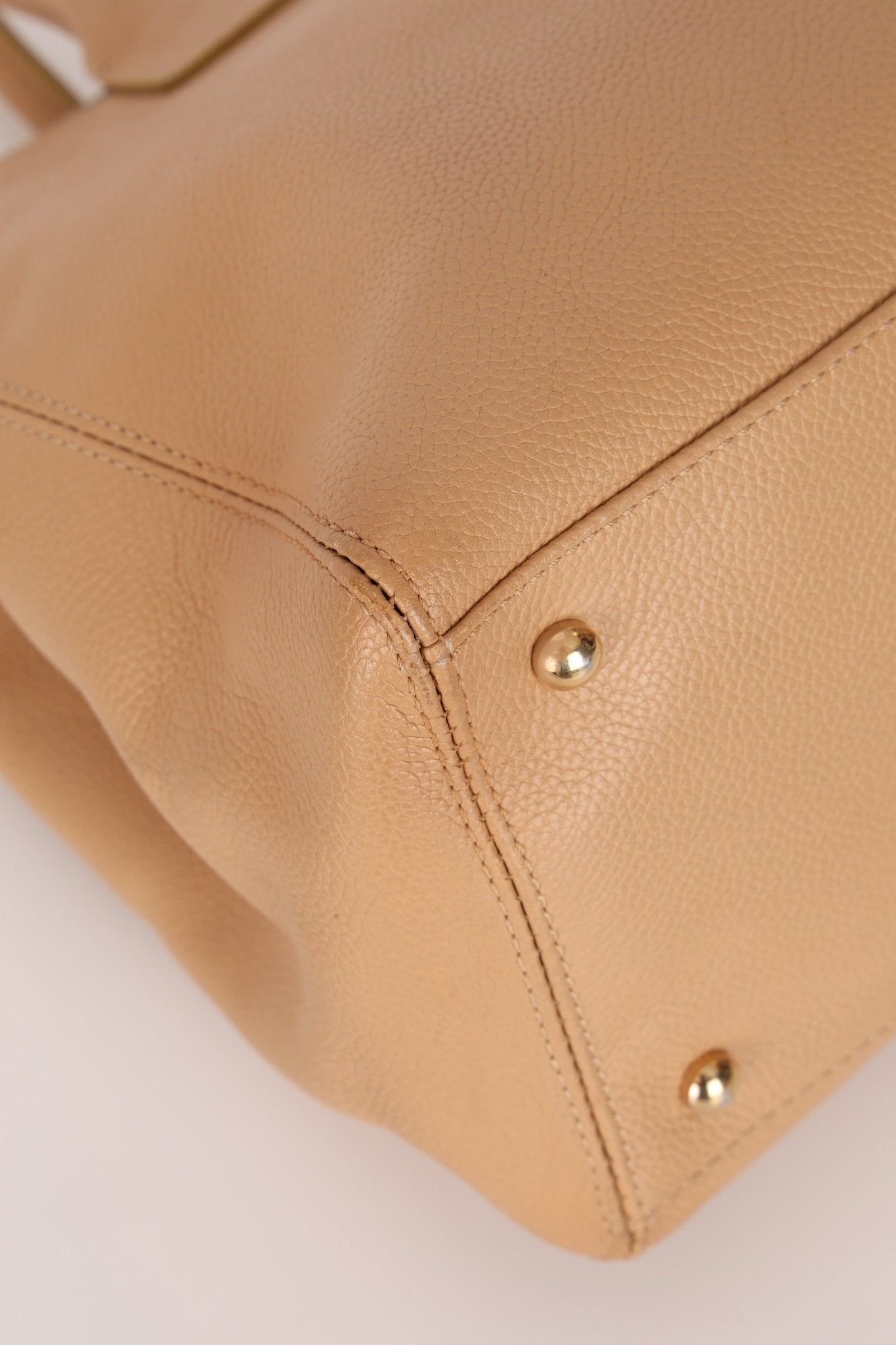 Chanel 2001 Beige Cerf Executive Medium Shopper Tote 24K GP - FashioNica