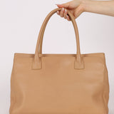 Chanel 2001 Beige Cerf Executive Medium Shopper Tote 24K GP - FashioNica