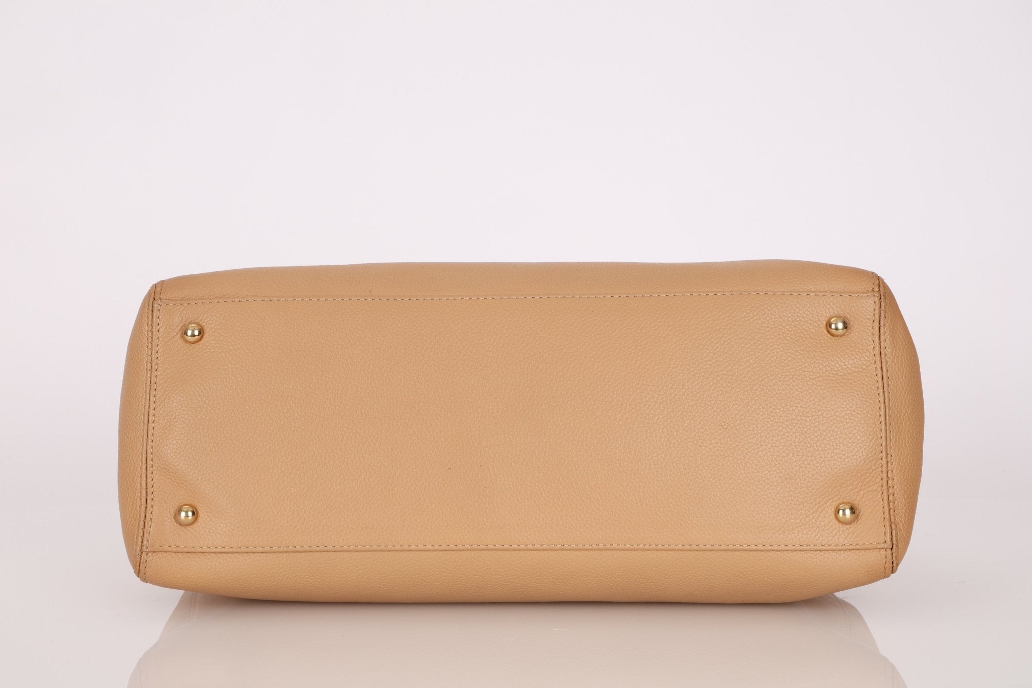 Chanel 2001 Beige Cerf Executive Medium Shopper Tote 24K GP - FashioNica