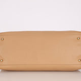 Chanel 2001 Beige Cerf Executive Medium Shopper Tote 24K GP - FashioNica