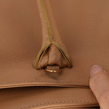 Chanel 2001 Beige Cerf Executive Medium Shopper Tote 24K GP - FashioNica