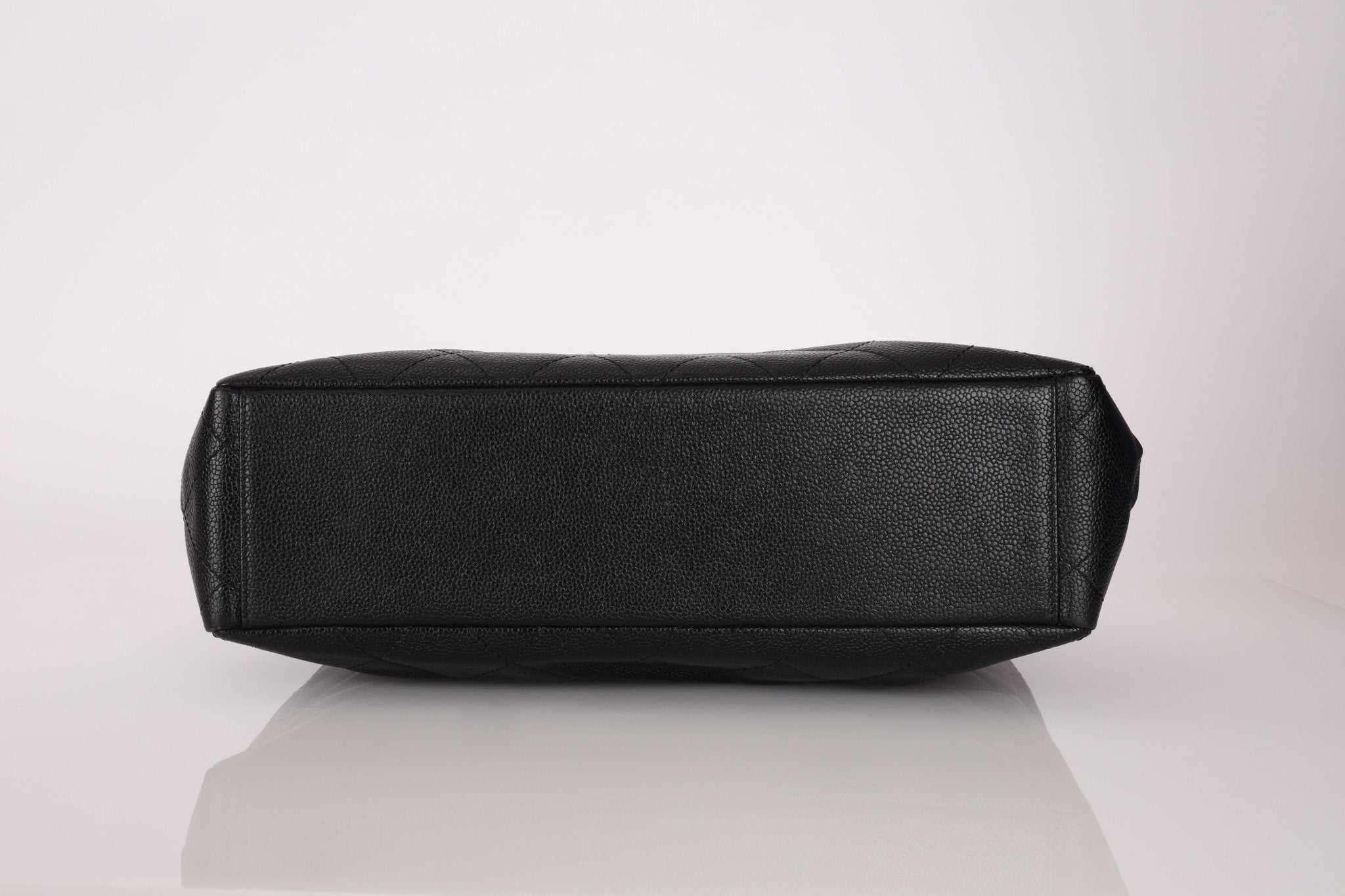 Chanel 2001 Black Large Caviar Flap Bag 24K GP - FashioNica