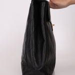 Chanel 2001 Black Large Caviar Flap Bag 24K GP - FashioNica