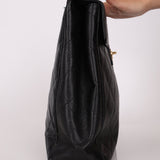 Chanel 2001 Black Large Caviar Flap Bag 24K GP - FashioNica