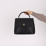 Chanel 2001 Caviar Kelly Top Handle 24k GP - FashioNica